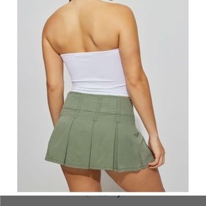 Garage Green Mini Skirt
